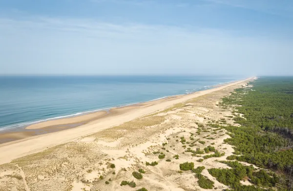 One of the three landfall sites in France (Le Porge)